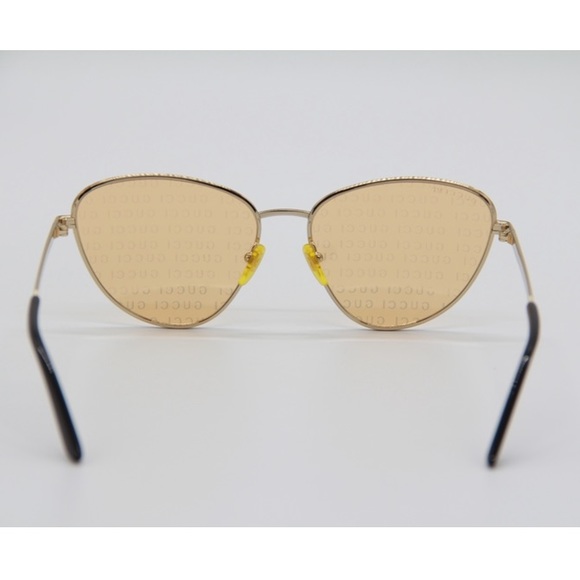 NEW GG0803S 004 GUCCI SUNGLASSES CAT EYE FRAME EYEWEAR GUCCI GG 0803S GOLD - Picture 8 of 12